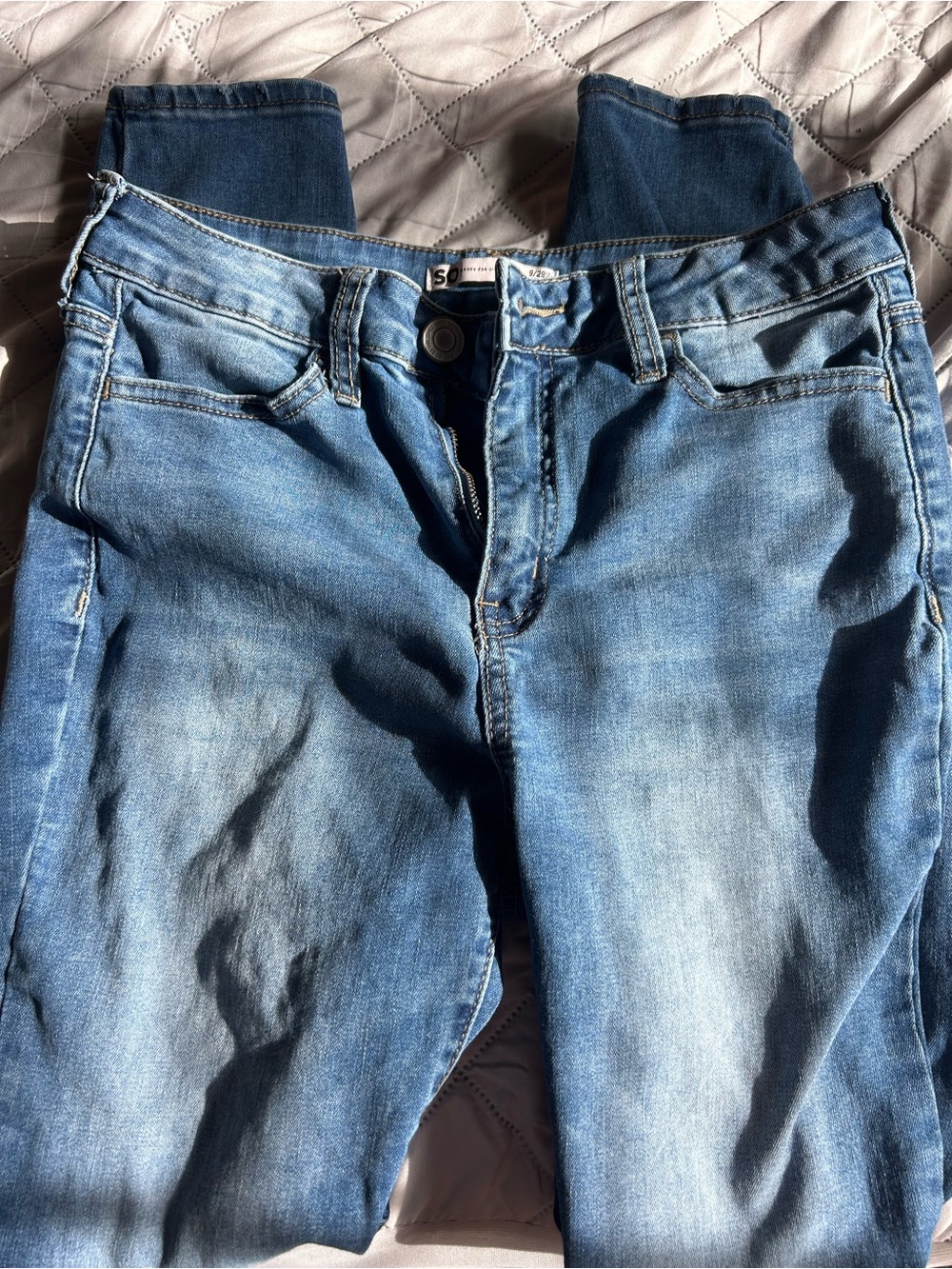 SO Light Blue High-Rise Jeggings